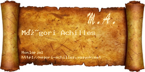 Mágori Achilles névjegykártya